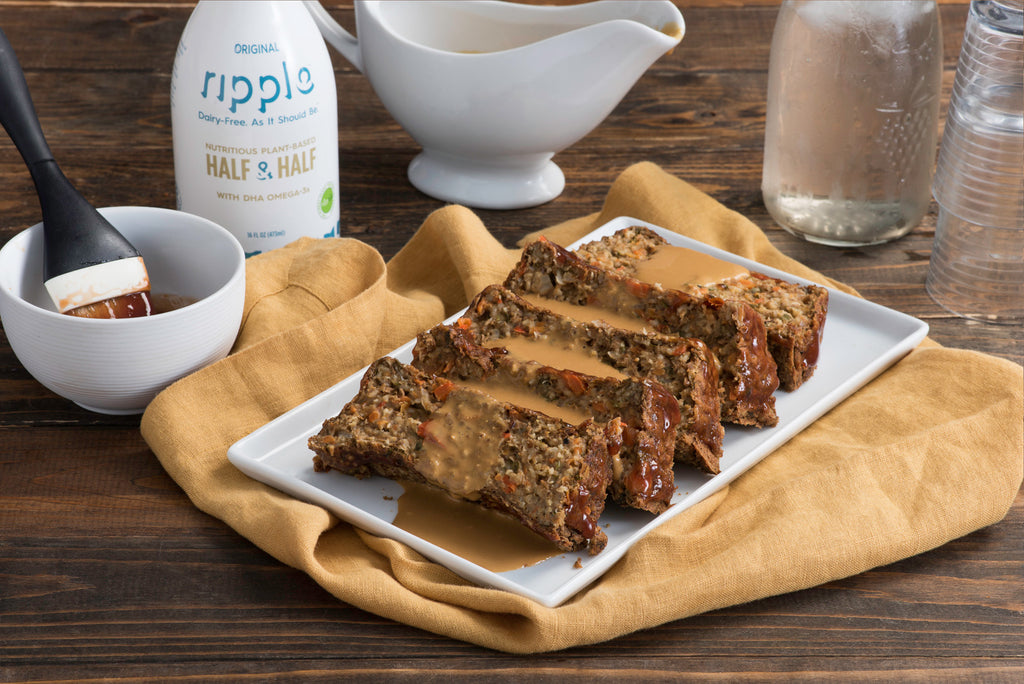 Lentil Loaf with Creamy Miso Dressing